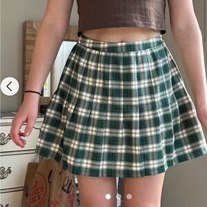 Urban Outfitters green plaid medium skirt. New